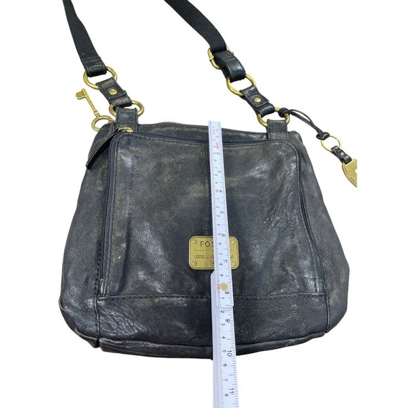 Fossil Long Live Vintage Womens Black  Leather Crossbody Handbag SKU 8779 - Picture 8 of 16